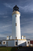 Weißer Leuchtturm; Dumfries und Galloway, Schottland, UK