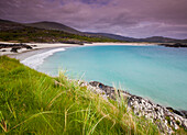 Ireland, County Kerry, Scenic view of beach at dusk; Derrynane Bay