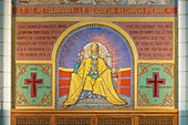 Israel, Nahaufnahme eines Gemäldes in der Kirche St. Peter; Gallicantu