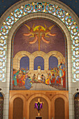 Israel, Nahaufnahme eines Gemäldes in der Kirche St. Peter; Gallicantu