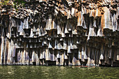 Israel, View of Columnar Basalt; Yehudiya Nature Reserve