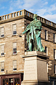 United Kingdom, Scotland, View of King George IV monument; Edinburgh