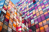 A Modern Building With Colourful Squares On The Facade In Sanlitun Village; Beijing, China