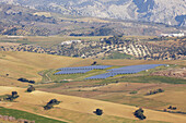Solarenergie-Plattform bei Casabermeja; Provinz Malaga, Andalusien, Spanien