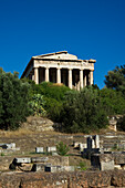Hephaistos-Tempel in der antiken Agora von Athen; Athen, Griechenland