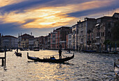 Grand Canal At Sunset; Venice, Italy