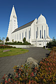 Hallgrimskirkja, die lutherische Pfarrkirche von Island; Reykjavik, Gullbringusysla, Island