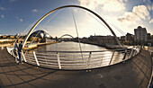 Gateshead Millenium Bridge; Newcastle, Tyne And Wear, England
