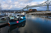 The Sky Reflects Peacefully On The East Boat Mooring Basin; Astoria, Oregon, United States Of America