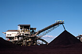 Schwarzkohlebergbau, Aufhalden von Kohle