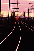 Railway Lines, Sunset