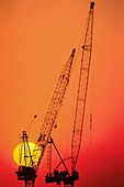 Construction at Sunset