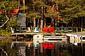 Cottage on Lake, Algonquin Park, Ontario, Canada