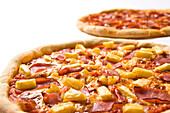 Close-Up of Pizzas