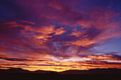 Sonne bei Sonnenuntergang, Colorado, USA