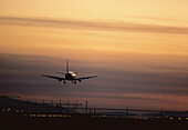 Flugzeuglandung, Vancouver, British Columbia, Kanada