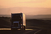 Lastwagen auf Interstate Highway