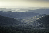 Panoramablick, Blue Ridge Parkway, North Carolina, USA