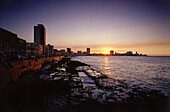 El Malecon bei Sonnenuntergang Havanna, Kuba