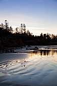 Tofino area of Long Beach at sunrise, West Coast, British Columbia, Canada
