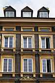 Windows of Building in Stare Miasto, Warsaw, Poland