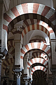 Innenraum der Mezquita-Catedral de Cordoba in Cordoba, iAndalusien, Spanien
