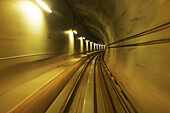 SkyTrain tunnel in Vancouver, BC, Canada