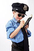 Girl Dressed as Police Officer