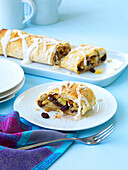 Phyllo Pastry filled with Nuts, Fruits and Raisins