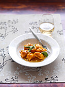 Pumpkin Gnocchi with Pine Nuts and Rosemary