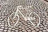Bicycle Path Sign, Maastricht, Limburg, Netherlands