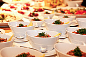 Close-up of Dishes in Restaurant