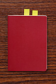 Red Journal on Desk