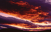 Sonnenaufgang, nahe El Calafate, Provinz Santa Cruz, Argentinien
