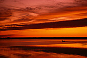 Sonnenuntergang, Dark Harbour, Grand Manan Island, New Brunswick, Kanada