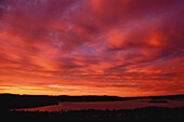 Sonnenuntergang Belleisle Bay, New Brunswick Kanada