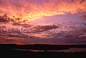 Sunset over Belleisle Bay St. John River, New Brunswick Canada