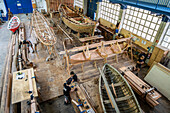 Albaola. Historic Whaling Boat reconstruction in the Basque port of Pasaia,Gipuzkoa, Spain