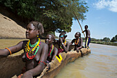 Der Fluss Omo in Äthiopien
