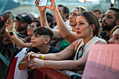 Chilean artist Mon Laferte performs live during Vive Latino 2022 Festival in Zaragoza, Spain