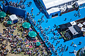 Aerial view of the Australian Open Tennis tournament, Melbourne, Australia.