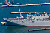 Aerial view of the Hmas Canberra under Construction taken on 121213, Australia
