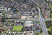 Aerial view of Rowville in Melbourne's East, Australia