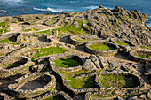 Castro de Barona, Celtic settlement -1st century BC, Porto do Son, La Coruna province, Region of Galicia, Spain