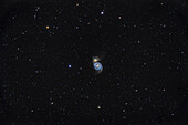 Messier 51, die Whirlpool-Galaxie, die klassische frontale Spiralgalaxie in Canes Venatici am nördlichen Frühlingshimmel.