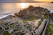 Castro de Barona, Celtic settlement -1st century BC, Porto do Son, La Coruna province, Region of Galicia, Spain