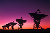 VLA-Radioteleskop-Anordnung, in der Nähe von Socorro, New Mexico.