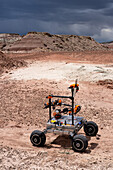 Mars Rover of the Project Scorpio Team. University Rover Challenge, Mars Desert Research Station, Utah. Wroclaw University of Science and Technology, Poland.