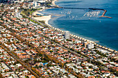 Aerial view of Middle Park in Melbourne, Australia