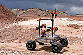 Mars Rover of the Project Scorpio Team. University Rover Challenge, Mars Desert Research Station, Utah. Wroclaw University of Science and Technology, Poland.